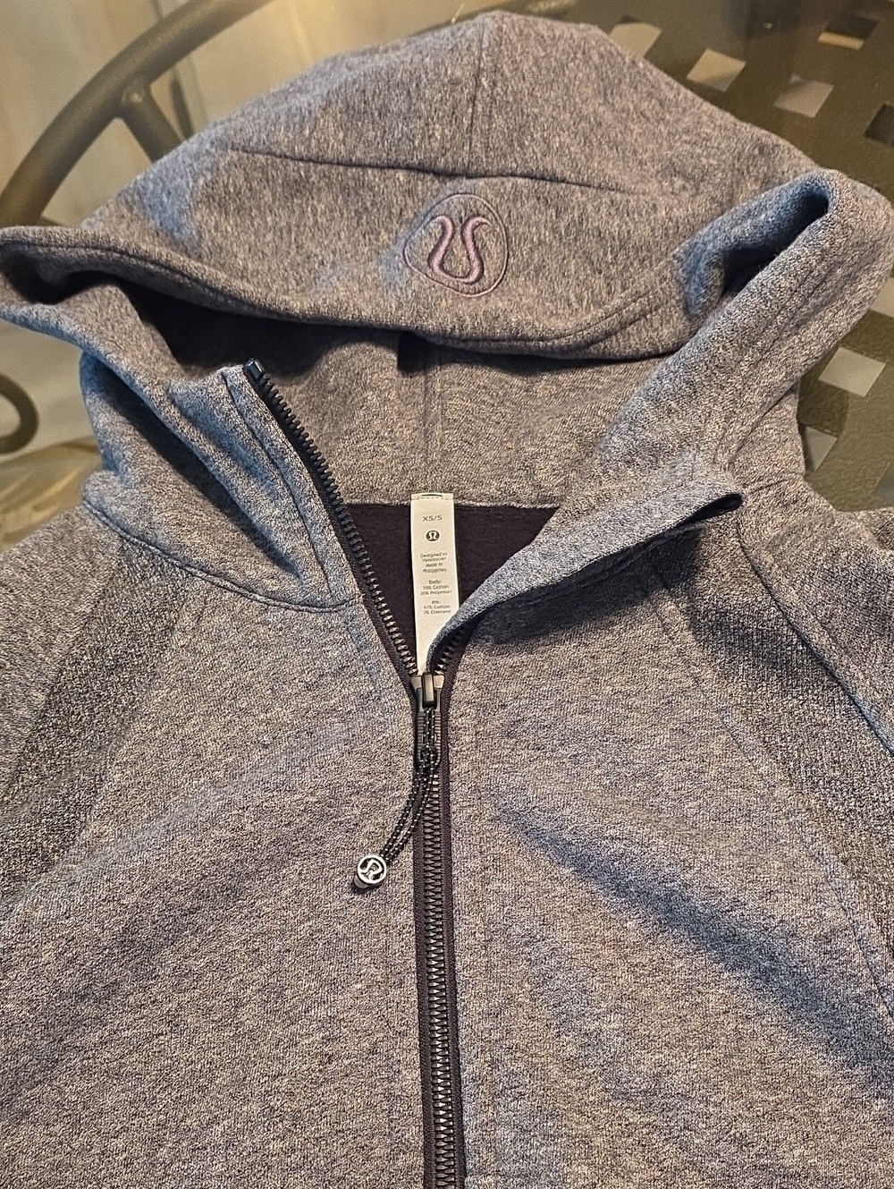 lululemon NWOT athletica Heather Gray Zip-Up Hooded Jacket